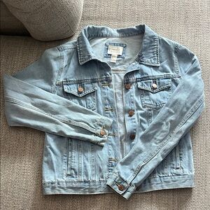 Forever 21 Classic Light Blue Denim Jacket